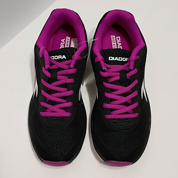 Diadora Swan Black Violet Bouquet Women's Casual Running Shoes - Picture 4 of 11